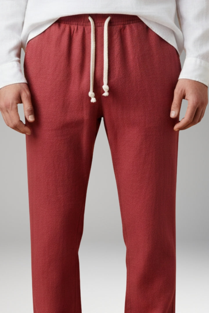 Men’s Trousers with Elastic Waistband and Drawstring