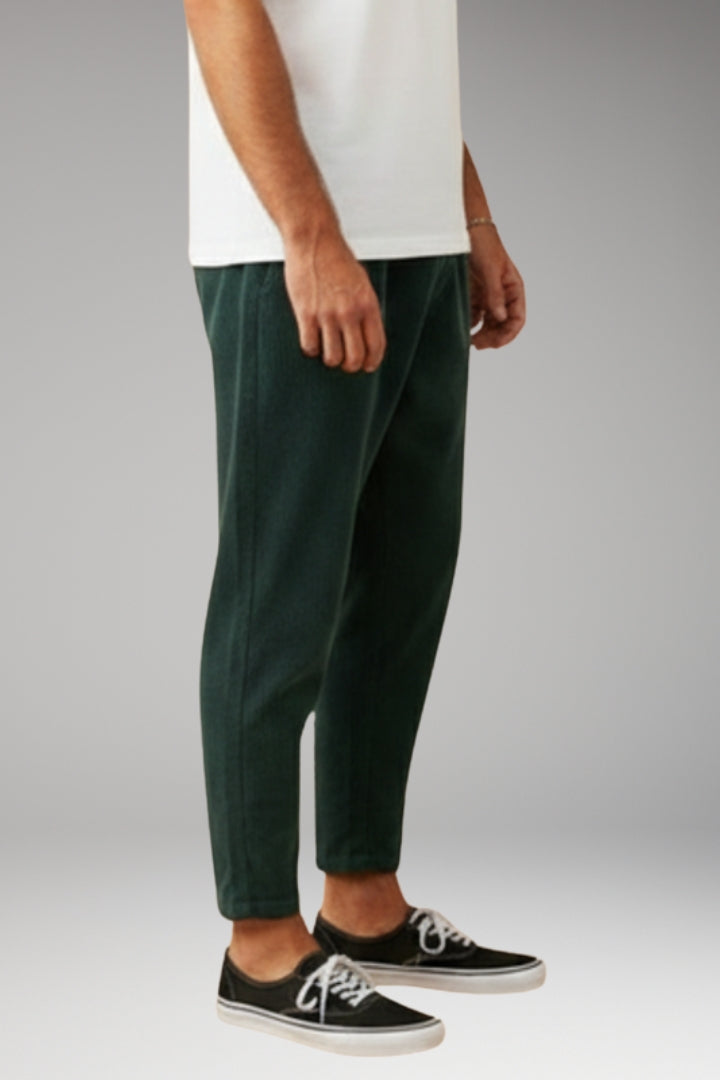 Men’s Trousers with Elastic Waistband and Relaxed Fit