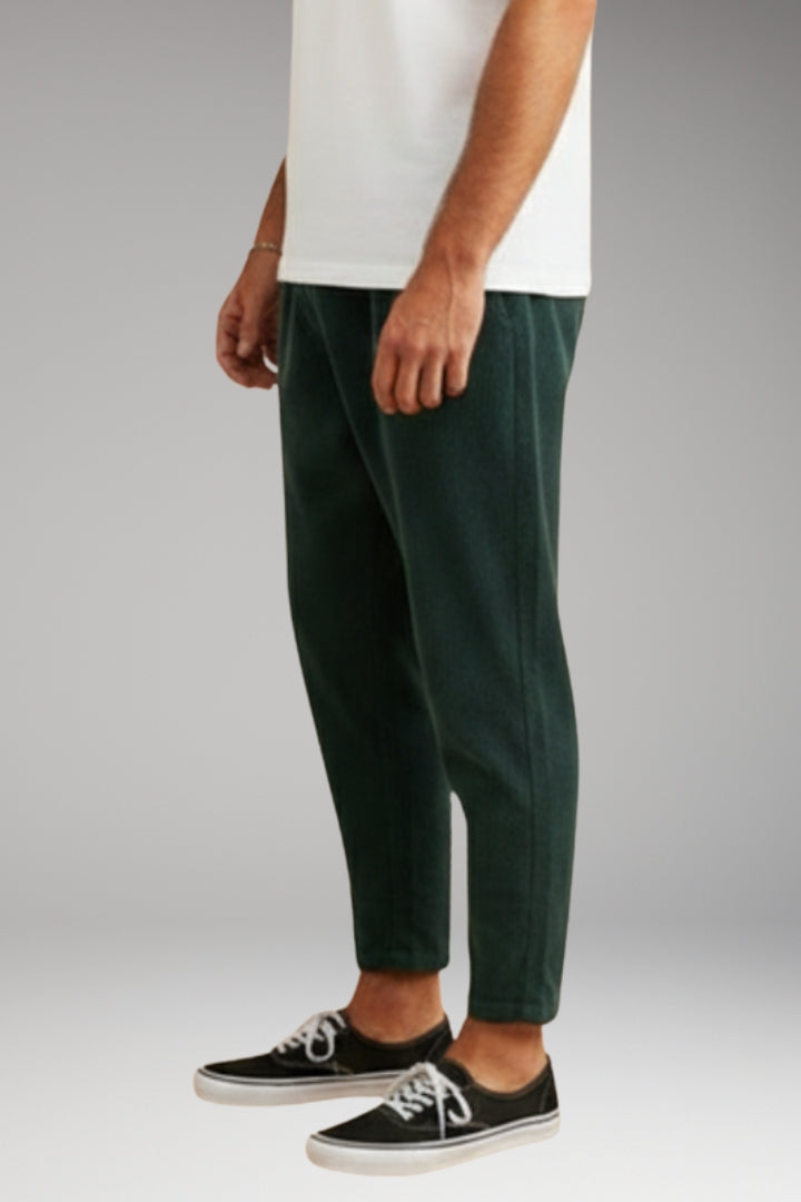Men’s Trousers with Elastic Waistband and Relaxed Fit