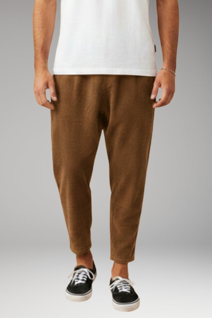 Men’s Trousers with Elastic Waistband and Relaxed Fit