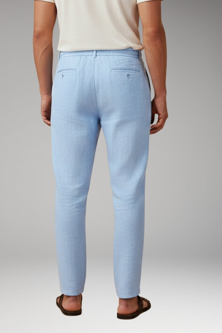 Men’s Trousers with Elasticated Waistband and Side Pockets