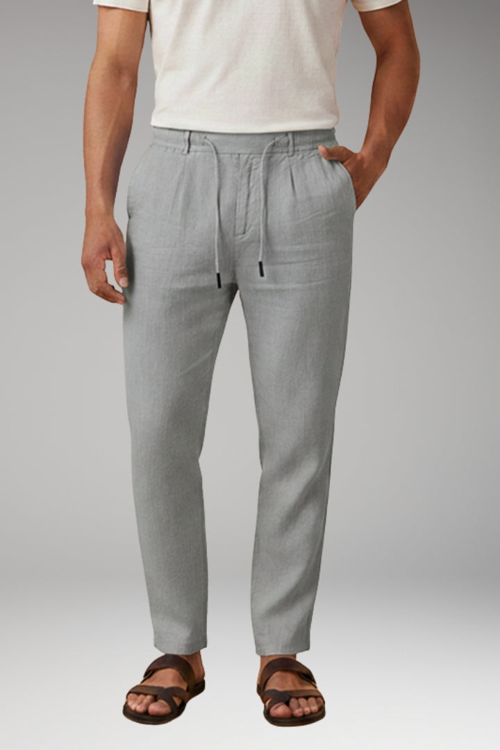 Men’s Trousers with Elasticated Waistband and Side Pockets
