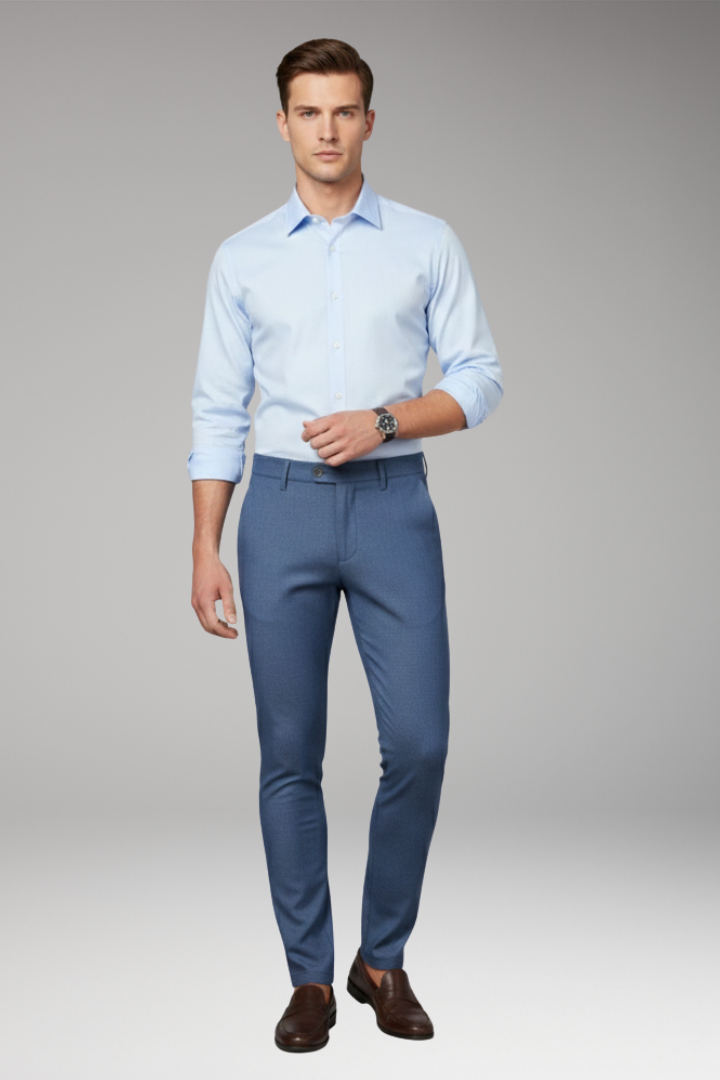 Men’s Trousers with Fitted Cut and Stretch