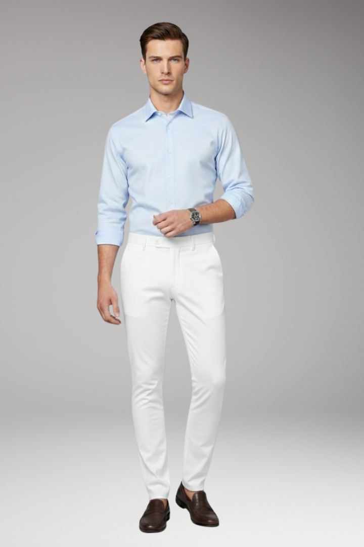 Men’s Trousers with Fitted Cut and Stretch