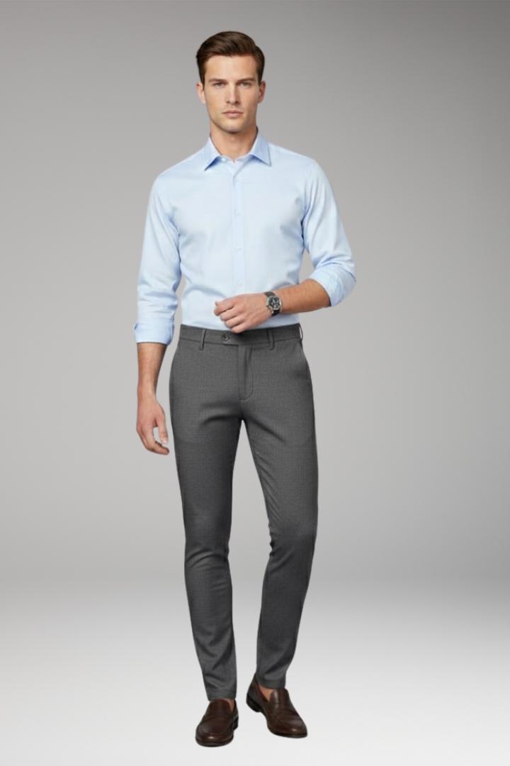 Men’s Trousers with Fitted Cut and Stretch