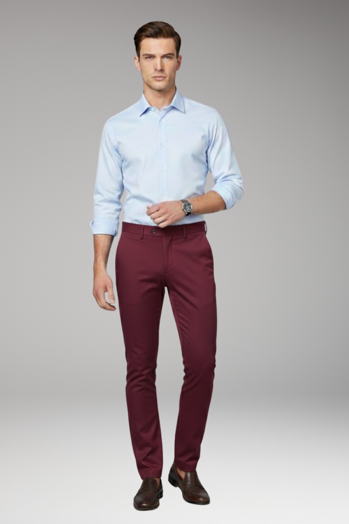 Men’s Trousers with Fitted Cut and Stretch