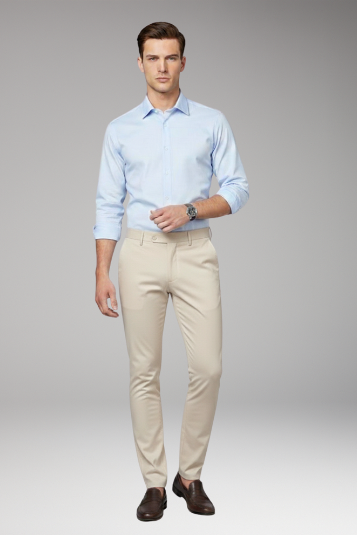 Men’s Trousers with Fitted Cut and Stretch
