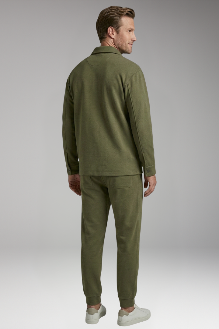Men's Two-Piece Set with Long-Sleeved Shirt and Trousers