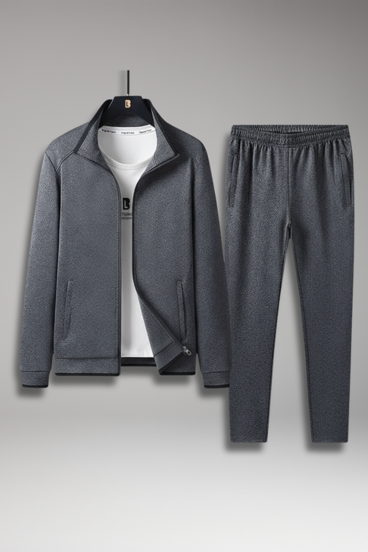 Men’s Two-Piece Tracksuit with Zip Jacket and Drawcord Trousers