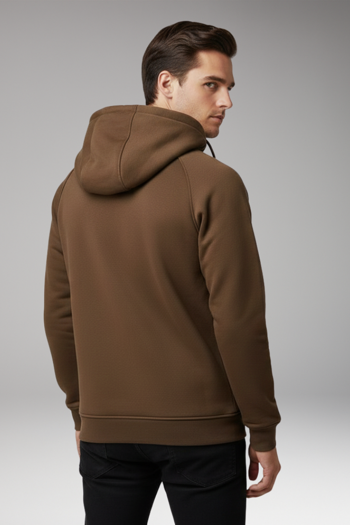 Men’s Hoodie with Long Sleeves and Multiple Pockets