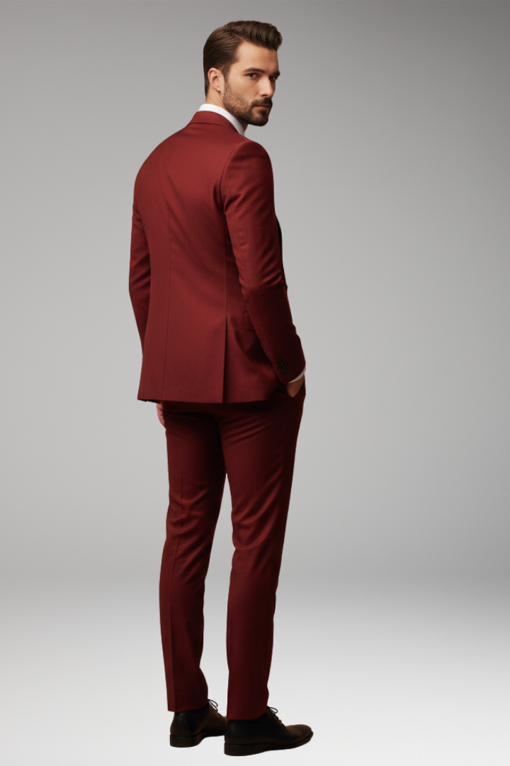 Men’s Suit Set with Jacket and Waistcoat