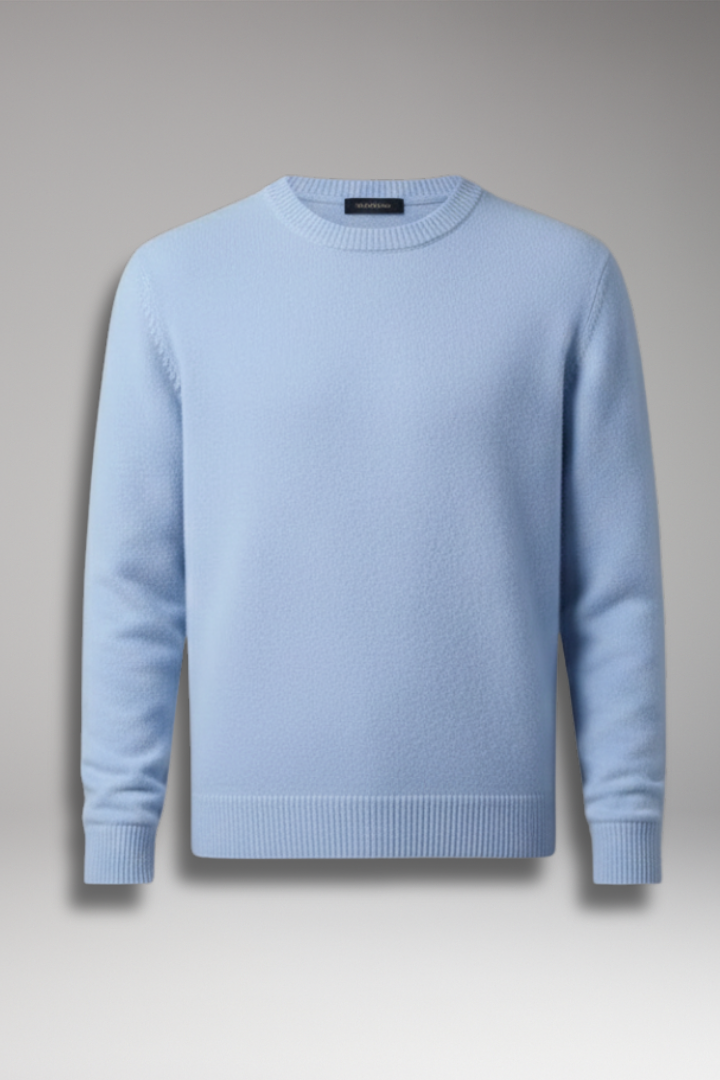 Men’s Jumper with Round Neck and Long Sleeves