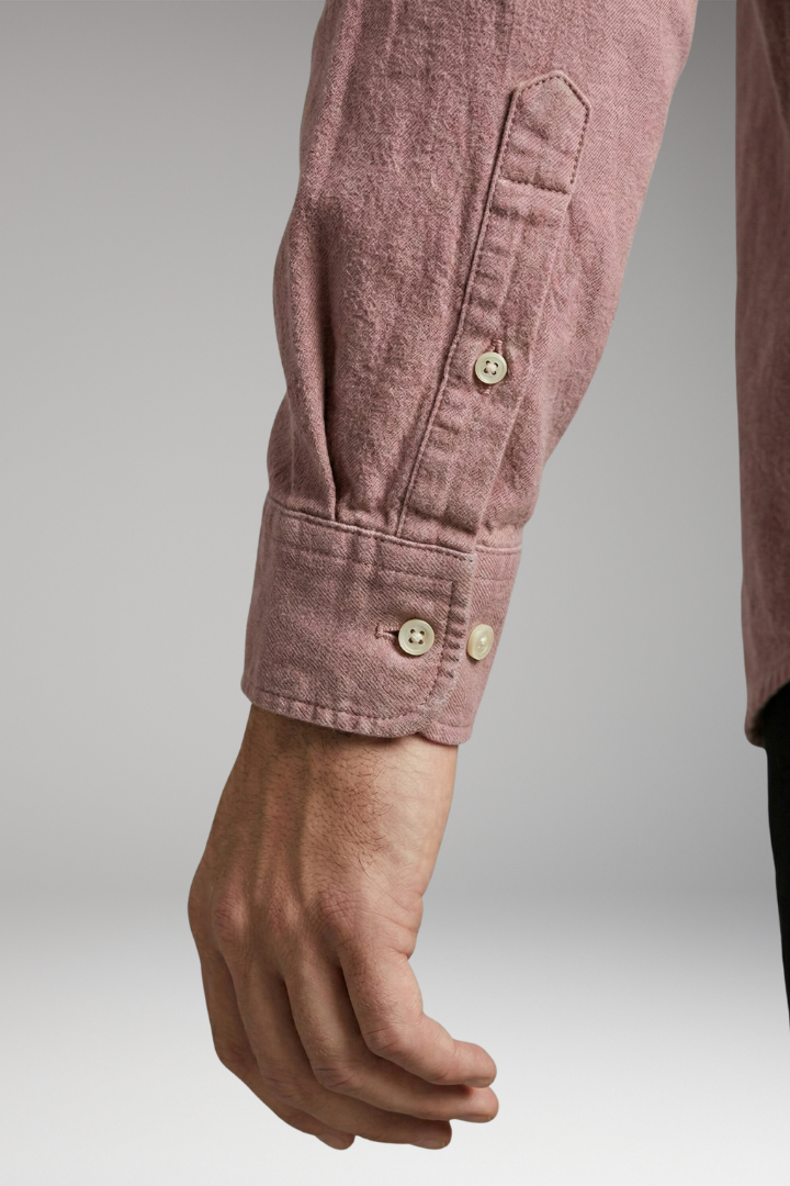 Men's Shirt with Classic Collar and Chest Pocket