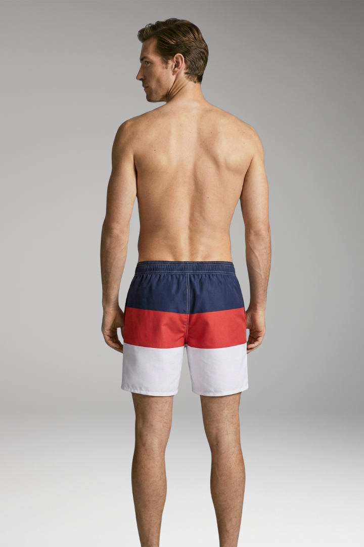 Men’s Swim Shorts with Stylish Design and Elastic Waistband