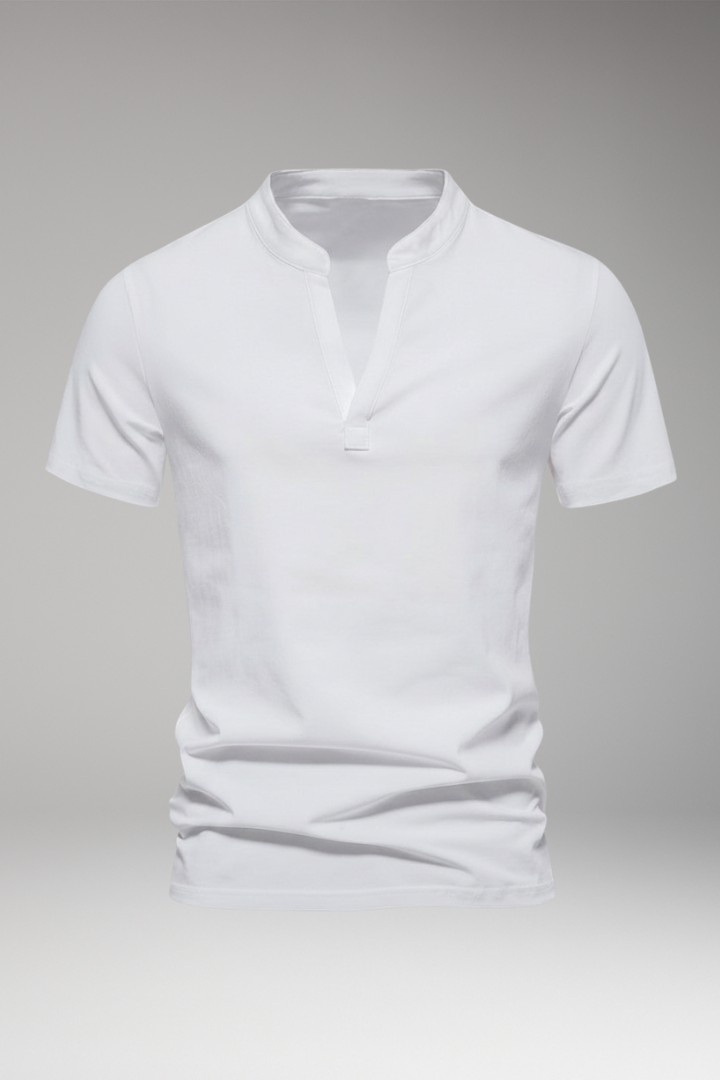 Men's V-neck T-shirt with Short Sleeves