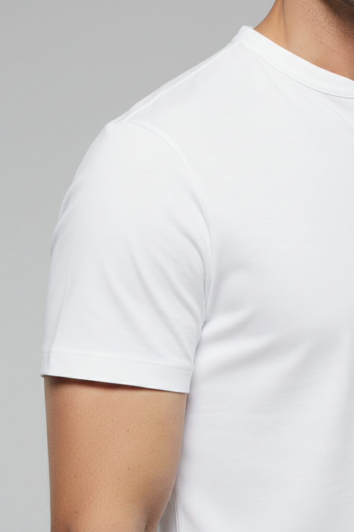 Men's V-neck T-shirt with Short Sleeves