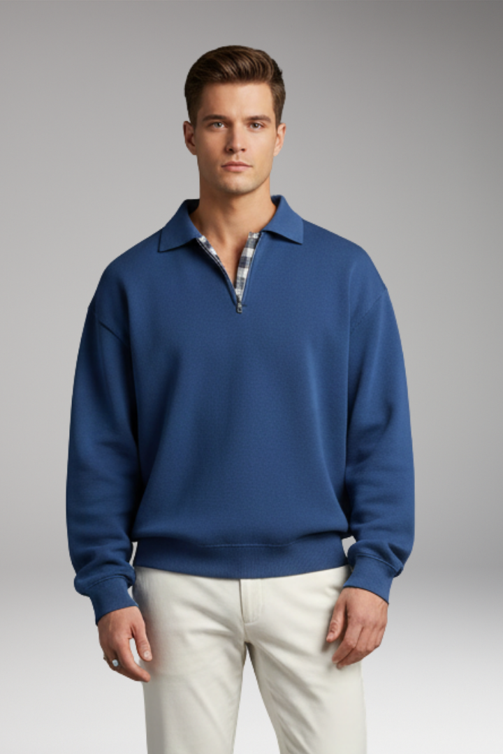 Men’s V-Neck Jumper with Long Sleeves