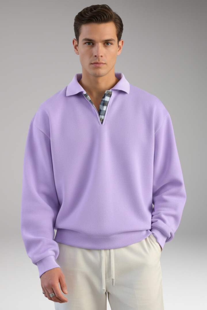 Men’s V-Neck Jumper with Long Sleeves