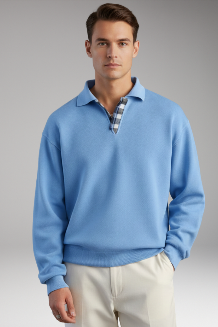 Men’s V-Neck Jumper with Long Sleeves