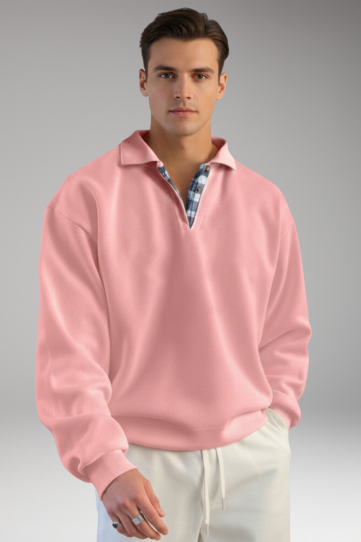 Men’s V-Neck Jumper with Long Sleeves