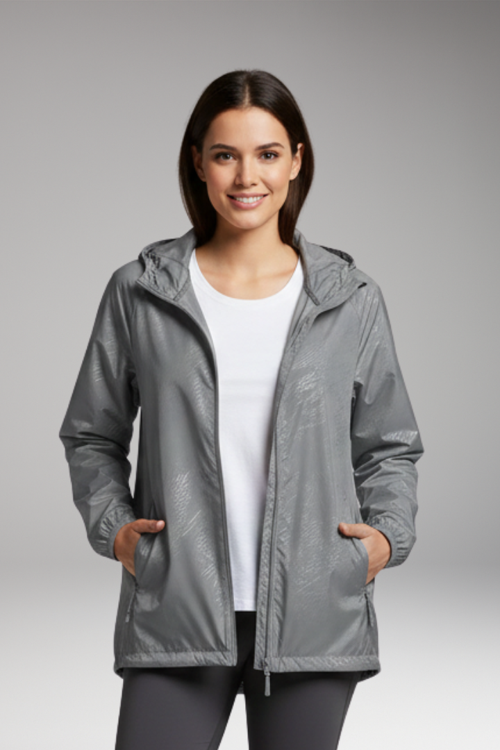 Women's Outdoor Jacket with Water-Repellent and All-Weather Features