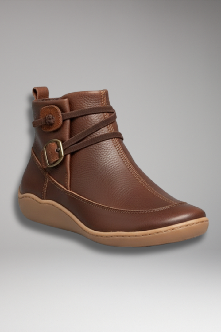 Women’s Ankle Boots with Waterproof Upper and Rubber Sole
