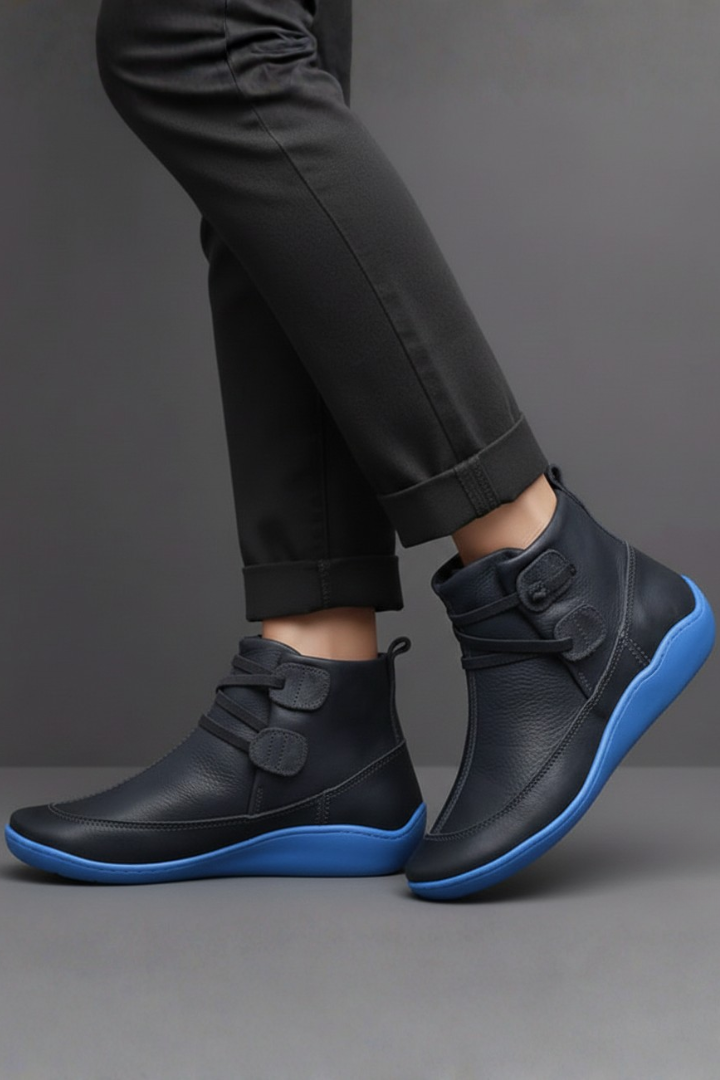 Women’s Ankle Boots with Waterproof Upper and Rubber Sole