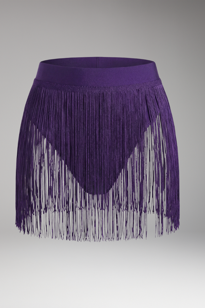 Women’s Bikini Cover-Up Skirt with High Waist and Fringes