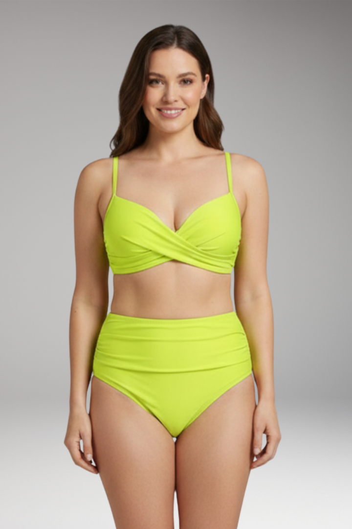 Women’s Bikini with Push-Up Support and Criss-Cross Top Design