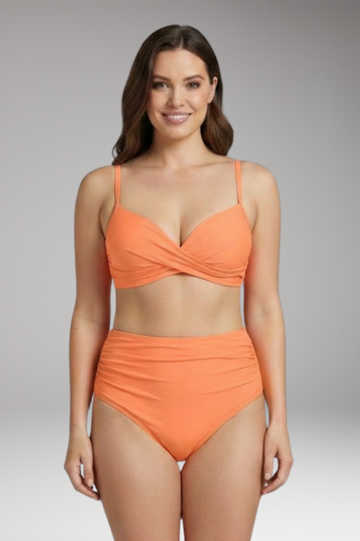 Women’s Bikini with Push-Up Support and Criss-Cross Top Design