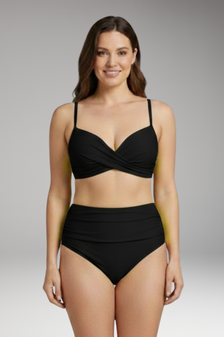 Women’s Bikini with Push-Up Support and Criss-Cross Top Design