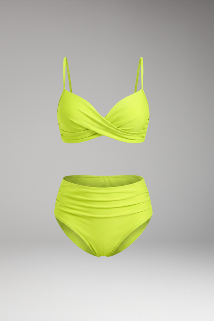 Women’s Bikini with Push-Up Support and Criss-Cross Top Design