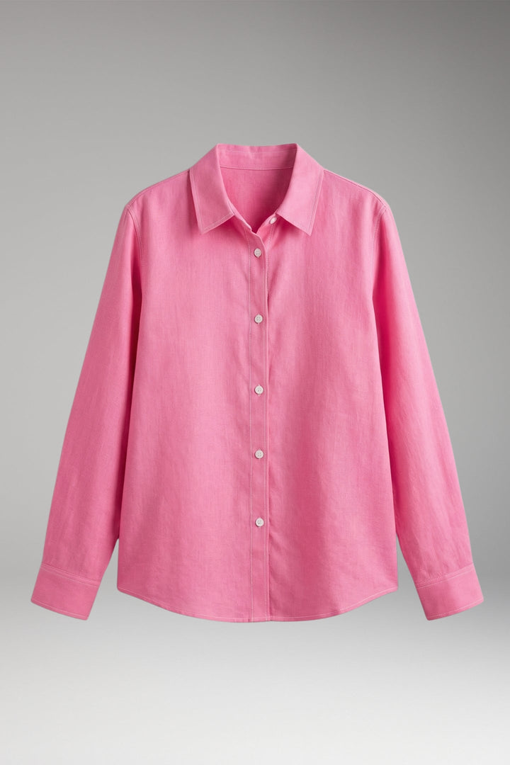 Women’s Blouse with Button Closure and Collar Neckline