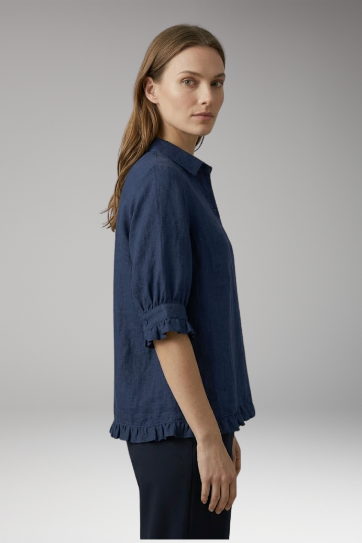 Women’s Blouse with Collar and Button Up Closure