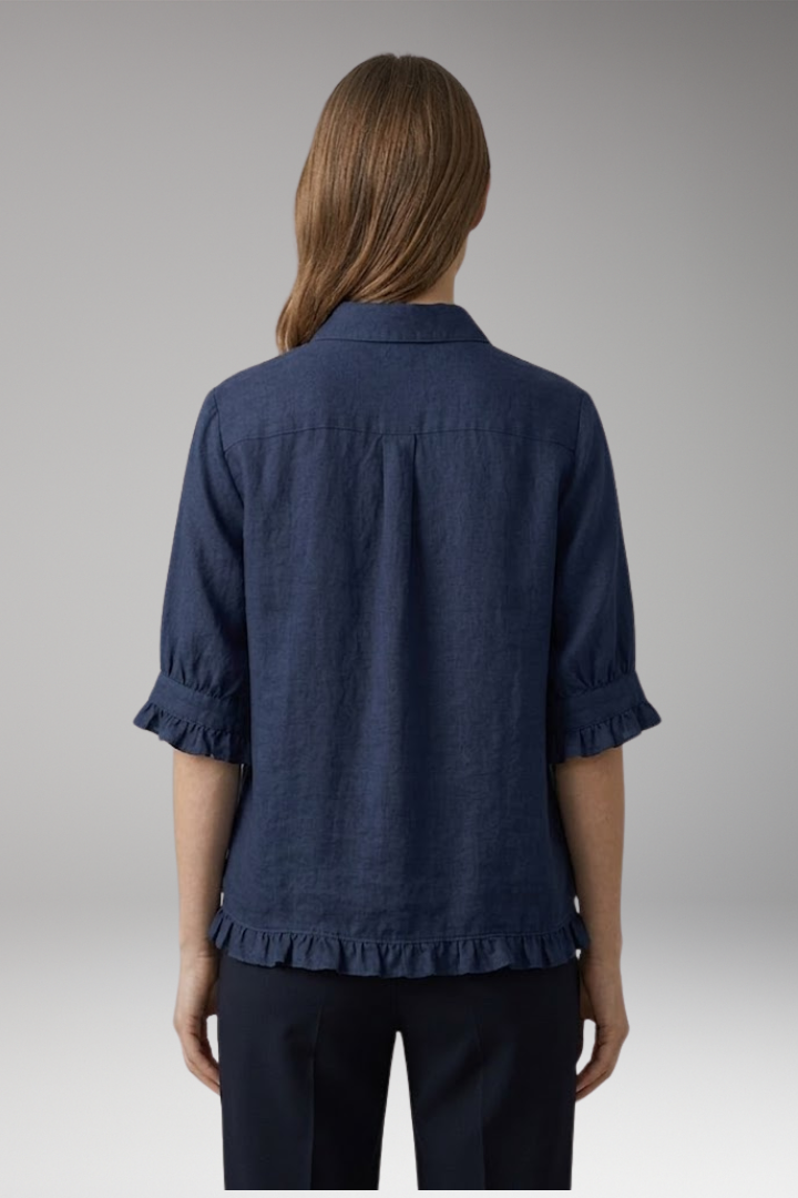 Women’s Blouse with Collar and Button Up Closure