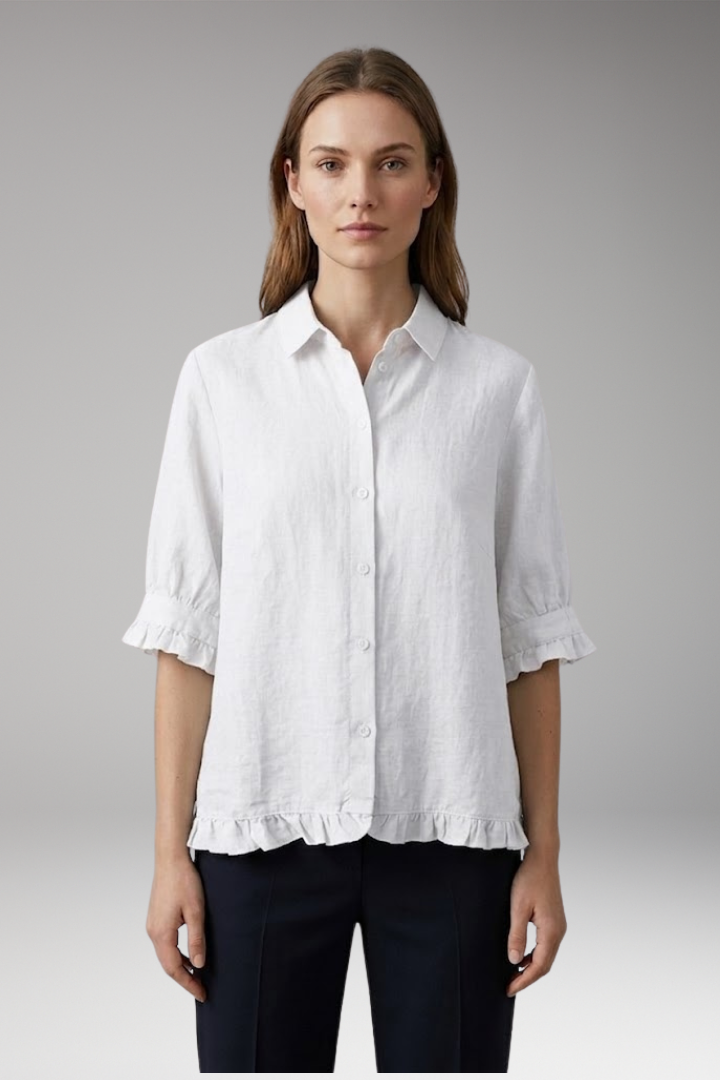 Women’s Blouse with Collar and Button Up Closure