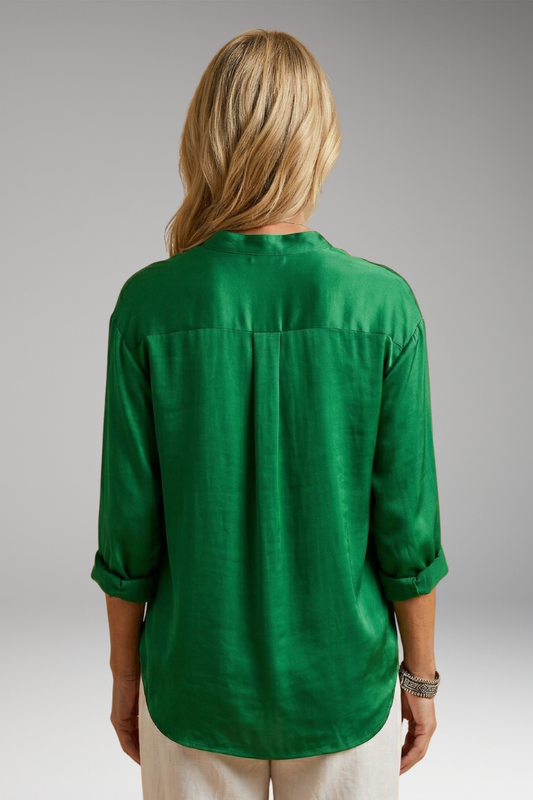 Women's Blouse with Lightweight Fabric and Plain Woven Surface