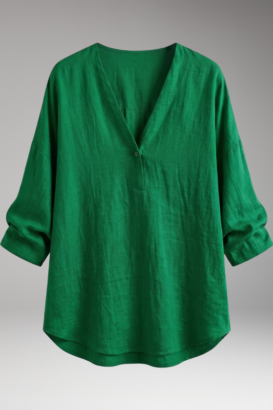 Women's Blouse with Lightweight Fabric and Plain Woven Surface
