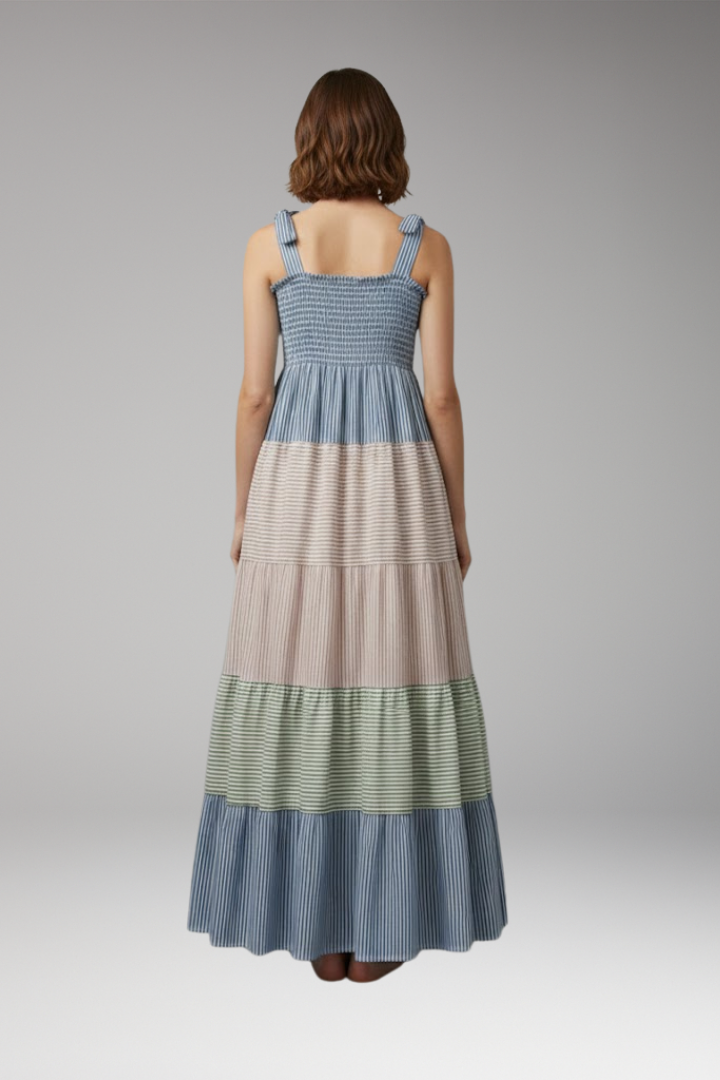 Women’s Bohemian Maxi Dress with Flowing Design and Unique Cut