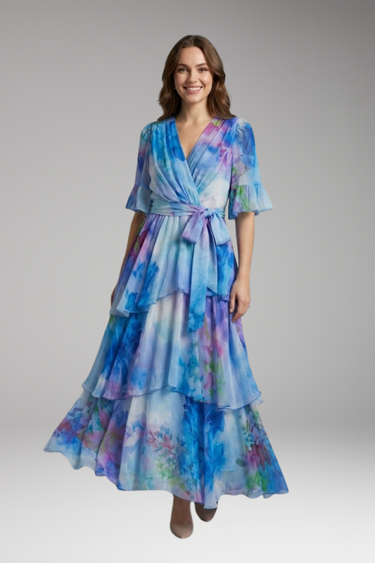 Women's Bohemian Maxi Dress with Flowing Silhouette