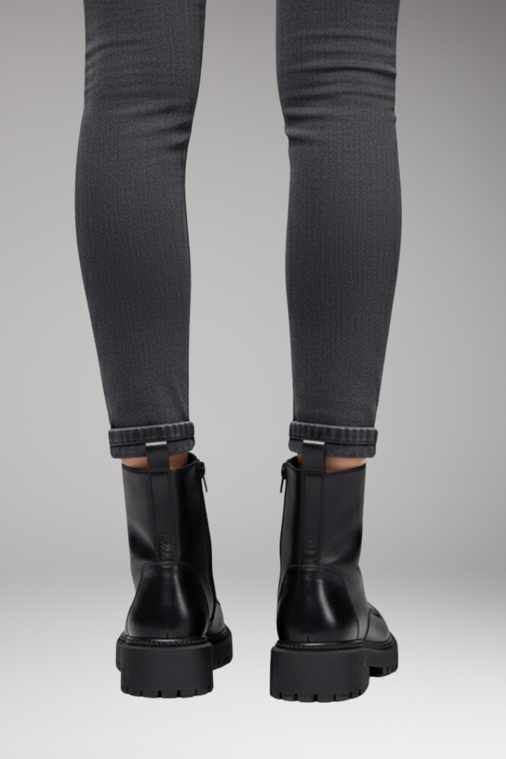 Women’s Boots with Lace Closure and Side Zip
