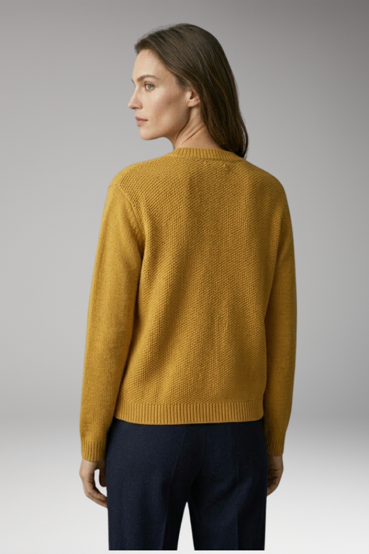 Women’s Cardigan with Button Closure and Chest Pocket