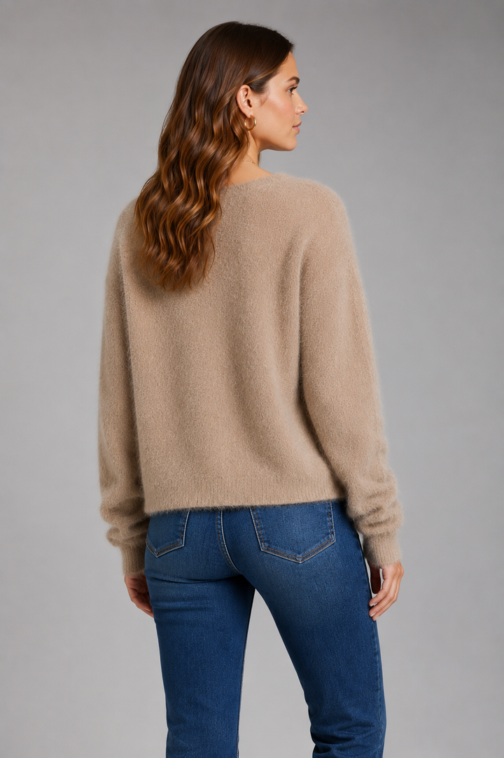 Women's Cardigan with Regular Fit and Button Closure