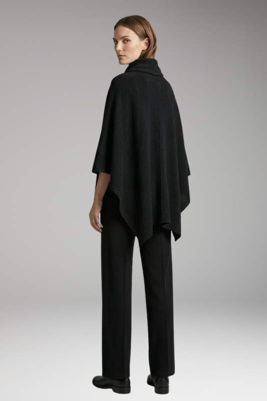 Women's Clothing Set with Draped Details and Flowing Trousers