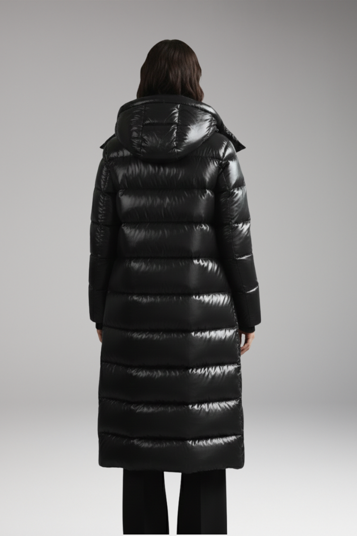 Women’s Coat with Hood and Full Zip