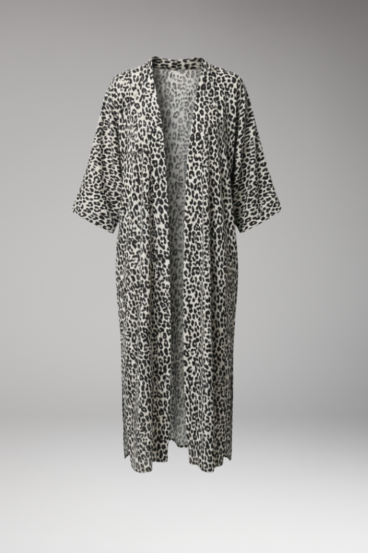 Women’s Cover-Up Dress with Open Front and Long Sleeves