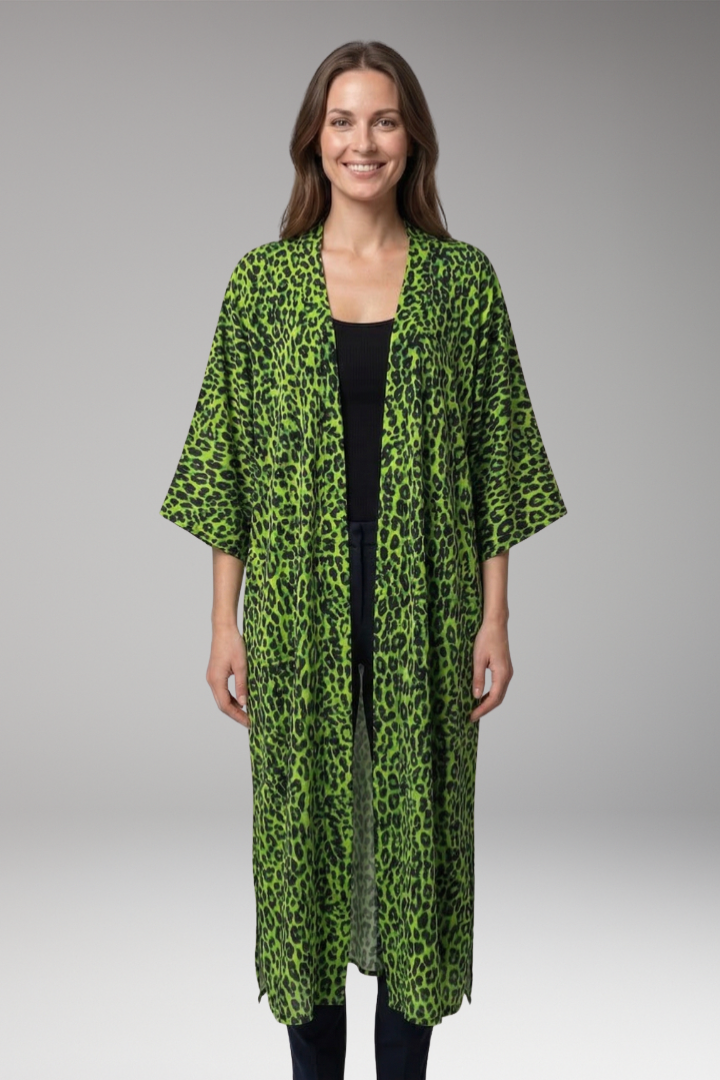 Women’s Cover-Up Dress with Open Front and Long Sleeves