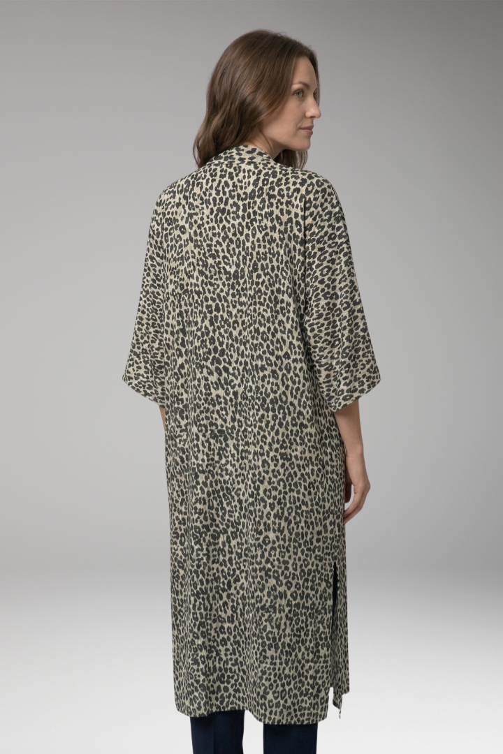 Women’s Cover-Up Dress with Open Front and Long Sleeves