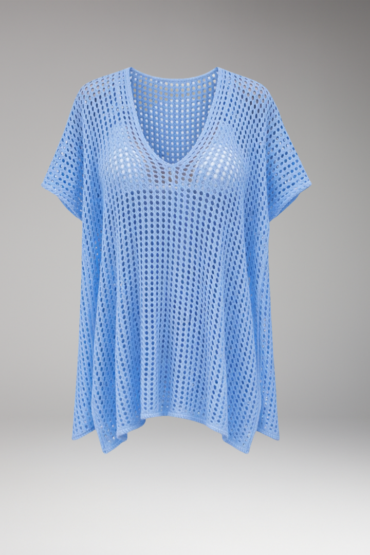 Women’s Cover-Up with V-Neck and Adjustable Side Ties