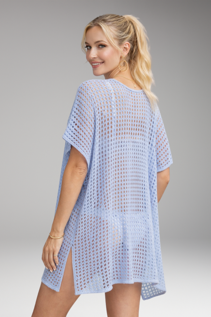 Women’s Cover-Up with V-Neck and Adjustable Side Ties
